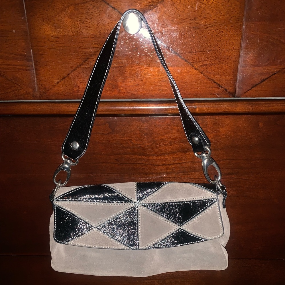 Laura Di Maggio Leather and Suede Handbag